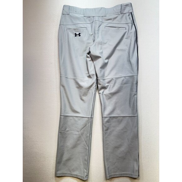 Under Armour Mens Loose Fit Baseball Pants Size L Gray Activewear Sports Pockets - Picture 12 of 15